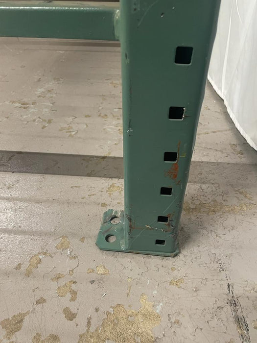 96"H x 126"W x 24"D Warehouse Industrial Teardrop Pallet Rack Complete System - USED