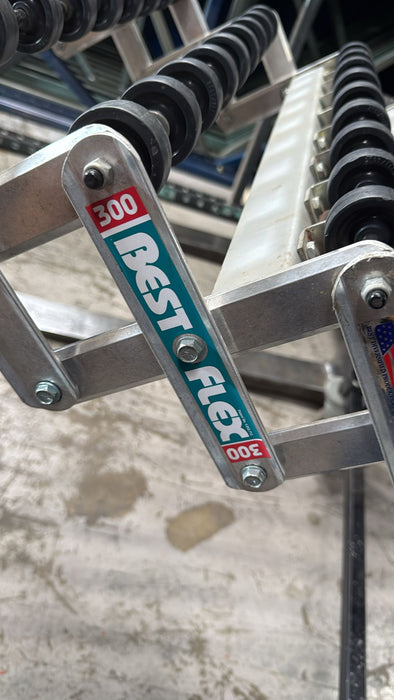 24" x 24' Gravity Conveyor Rollers 300 BestFlex Expandable/Portable , Used