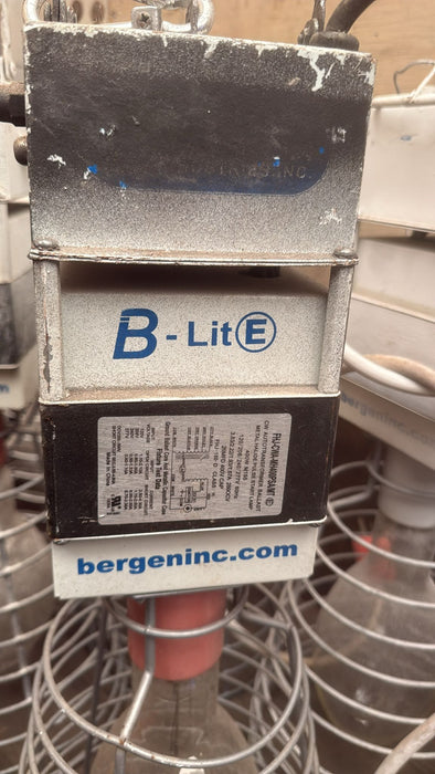 Lot Of 9 - BERGEN BLITE400PS 400-Watt HID 120V Hanging Plug-in Work Light w/ Wire Cage