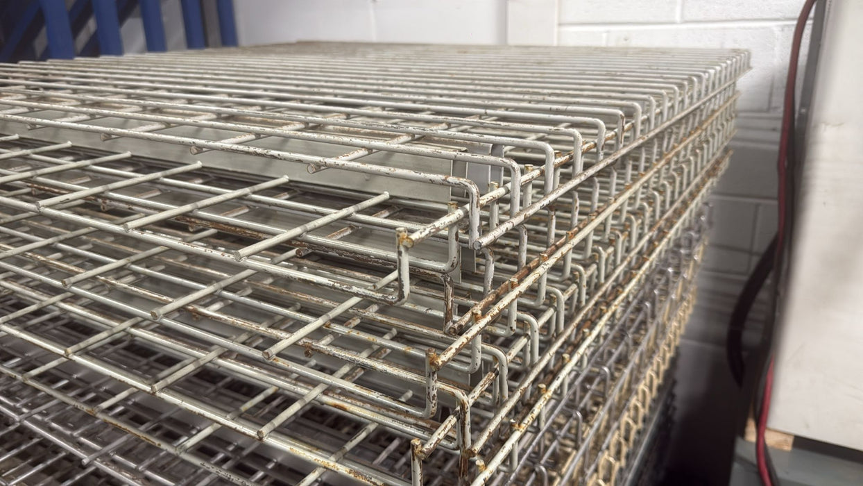44"D x 45"L Waterfall Wire Decking – Used Pallet Rack Shelf Mesh Panel