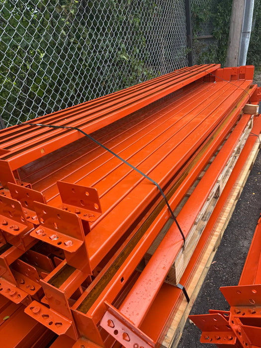 Teardrop Pallet Racking Backstop Beam, USED