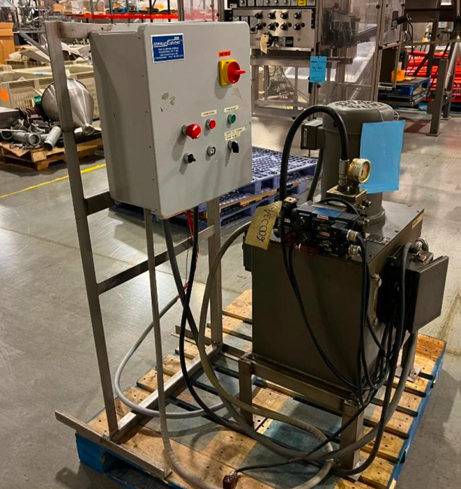 Rexroth Hydraulic Power Pack With American Conveyor Control Panel , Used