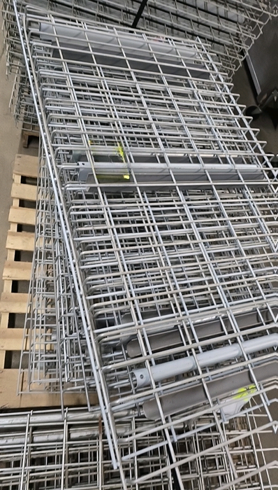 24"D x 46"L Waterfall Wire Decking Pallet Rack Racking Shelf Wire Deck Mesh USED