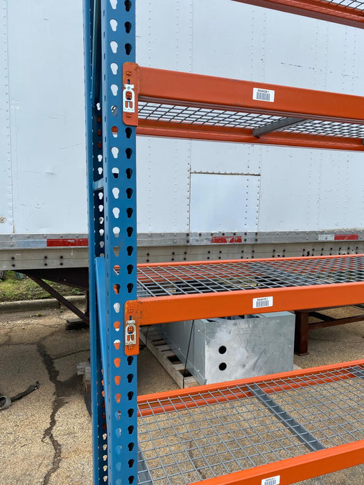 120"H x 24"D x 96"L Warehouse Industrial Teardrop Pallet Racks TearDrop System Complete Section