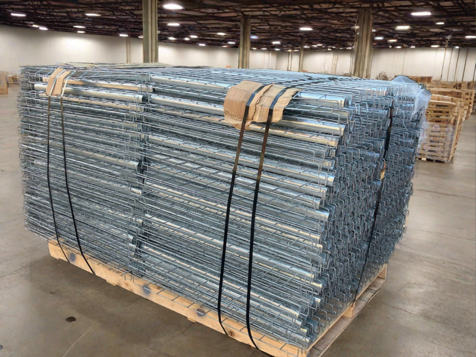 48"D x 46"L Waterfall Wire Decking – Used Pallet Rack Shelf Mesh Panel