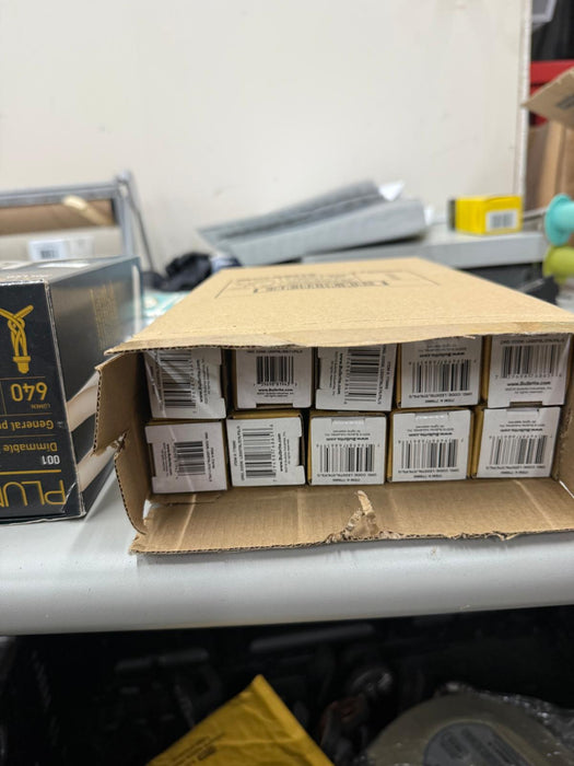 Bulk Pallet of Mixed LED Filament and Light Bulbs , Open Box & New