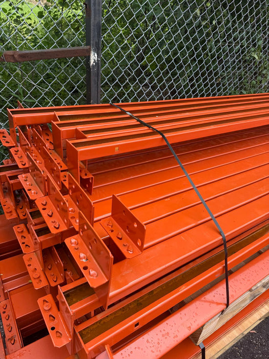 Teardrop Pallet Racking Backstop Beam, USED