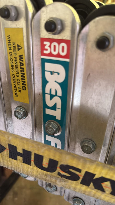 24" x 24' Gravity Conveyor Rollers 300 BestFlex Expandable/Portable , Used