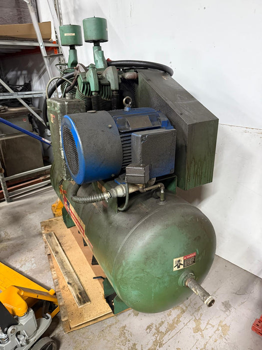 Champion HRA25-12 Horizontal Air Compressor 64" x 30" x 64", 120 GAL , Used