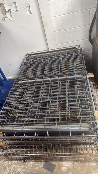 36"D x 58"L Waterfall Wire Decking – Used Pallet Rack Shelf Mesh Panel