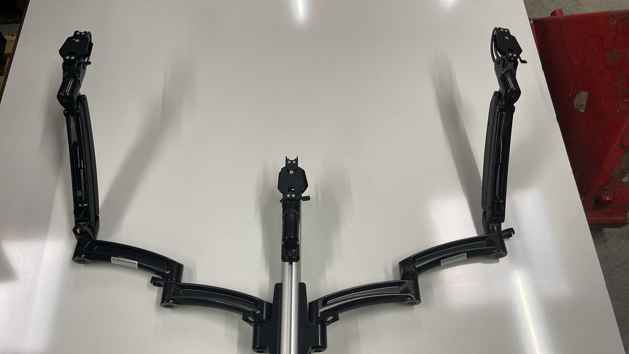 CHIEF Ergonomic Triple Monitor Mount for Desktop - Adjustable Monitor Arms