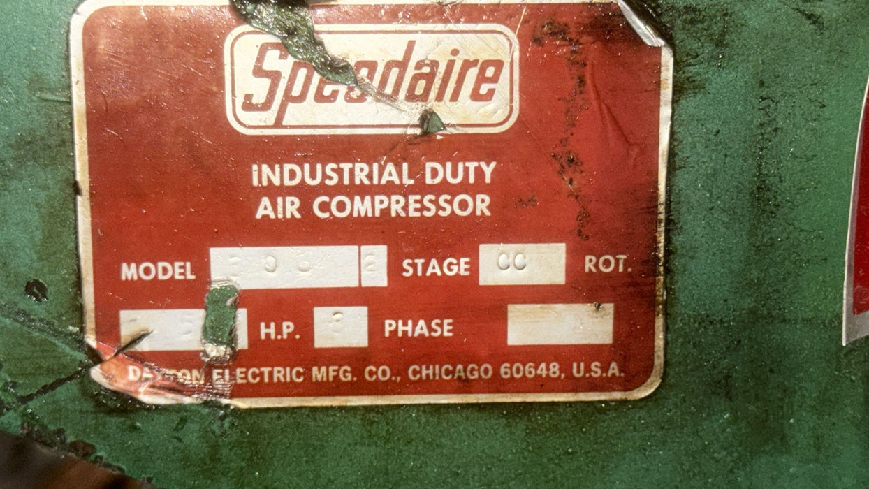 Speedaire 2-Stage Industrial Duty Air Compressor Model 300