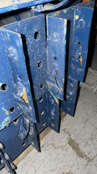 56" x 4" Teardrop Pallet Rack Box Beams – Heavy Duty, Used – Industrial Warehouse Shelving