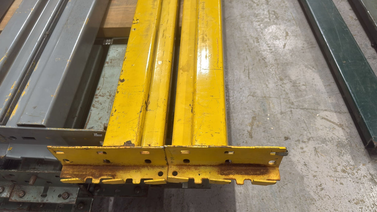 9ft (108") Slotted Beams Pallet Racking Beams, Used