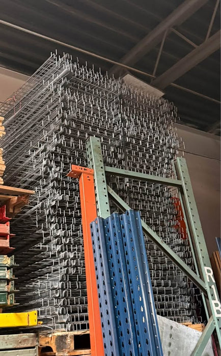42"D x 46"L Pallet Rack Racking Shelf Wire Deck Decking Mesh, Inside Waterfall, Used