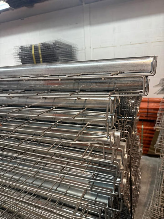 42"D x 46"L Pallet Rack Racking Shelf Wire Deck Decking Mesh, Inside Waterfall, Used