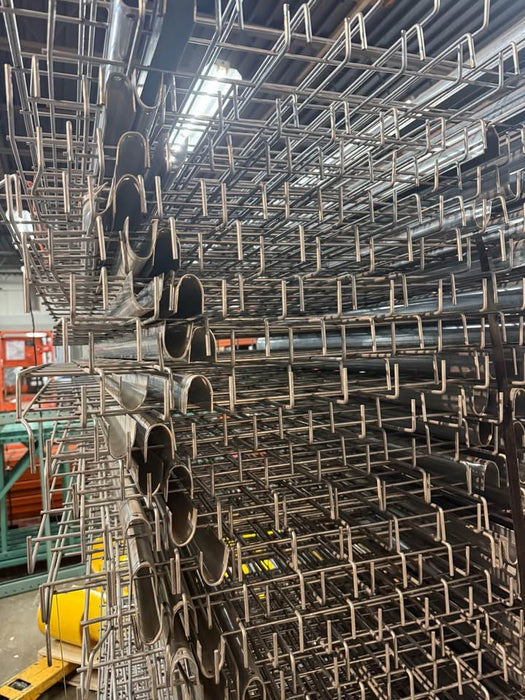 42"D x 46"L Pallet Rack Racking Shelf Wire Deck Decking Mesh, Inside Waterfall, Used