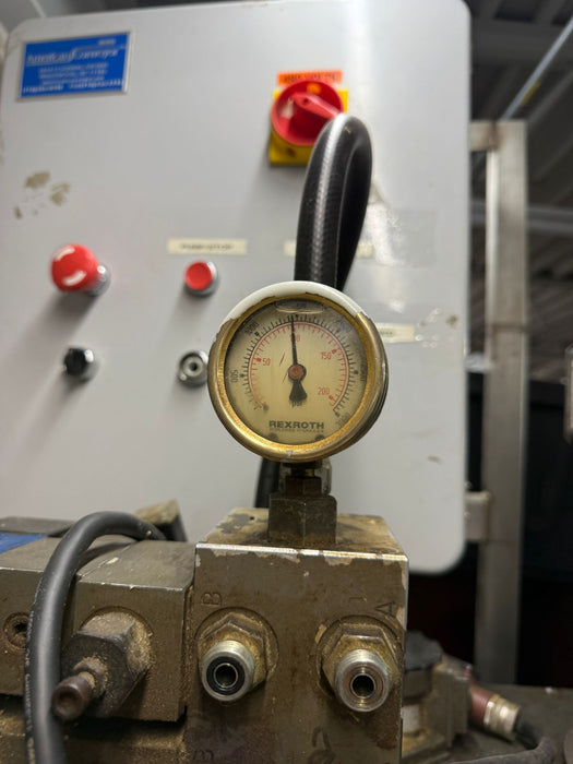 Rexroth Hydraulic Power Pack With American Conveyor Control Panel , Used