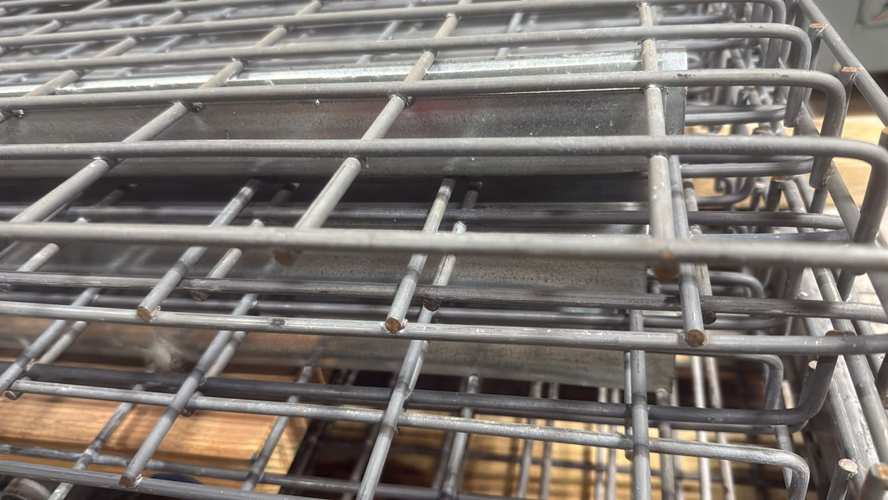36"D x 58"L Waterfall Wire Decking – Used Pallet Rack Shelf Mesh Panel