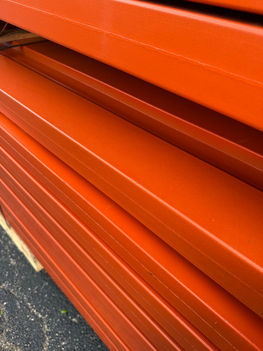 14ft (168" x 6") Length Tear Drop Pallet Rack Beams Industrial Warehouses Heavy Duty Beams GENTLY USED