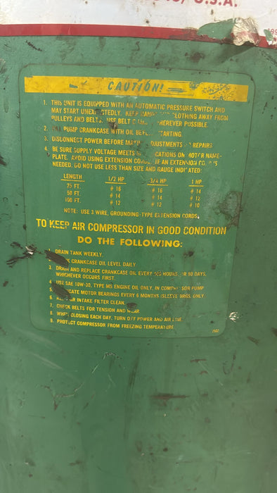 Speedaire 2-Stage Industrial Duty Air Compressor Model 300