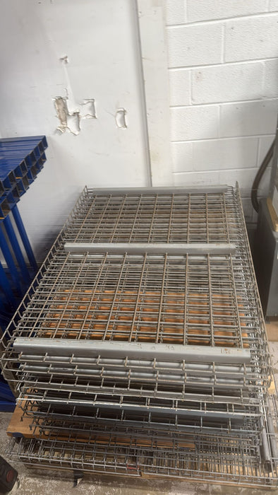 36"D x 52"L Waterfall Wire Decking – Used Pallet Rack Shelf Mesh Panel