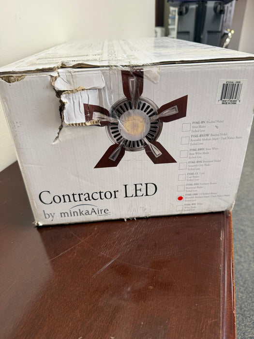 52" Minka Aire Contractor LED Indoor Ceiling Fan - F556L-ORB - Oil Rubbed Bronze Finish