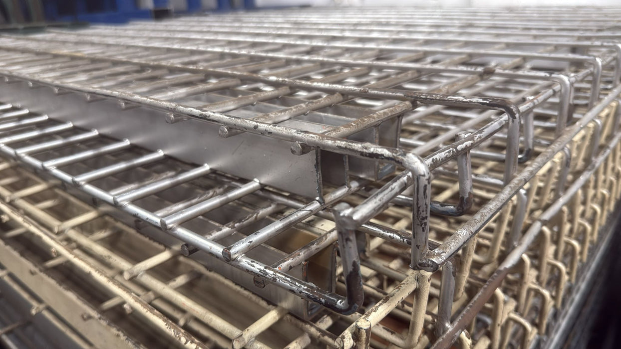 42"D x 46"L Waterfall Wire Decking – Used Pallet Rack Shelf Mesh Panel