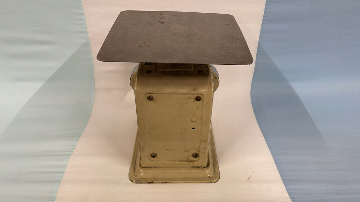 Vintage Antique Scale Pelouze Model 840 Tabletop Scale Temperature Compensated 0 to 40Lbs. Scale