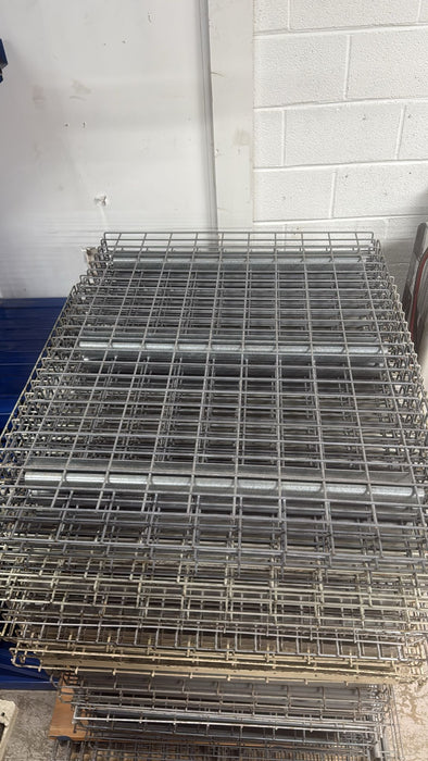 36"D x 46"L Waterfall Wire Decking – Used Pallet Rack Shelf Mesh Panel
