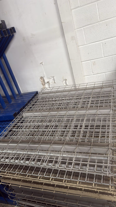 42"D x 51"L Waterfall Wire Decking – Used Pallet Rack Shelf Mesh Panel