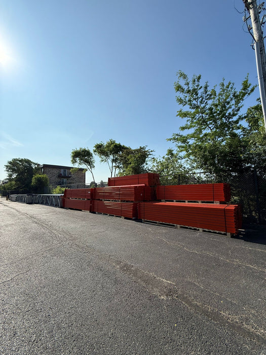 14ft (168" x 6") Length Tear Drop Pallet Rack Beams Industrial Warehouses Heavy Duty Beams GENTLY USED