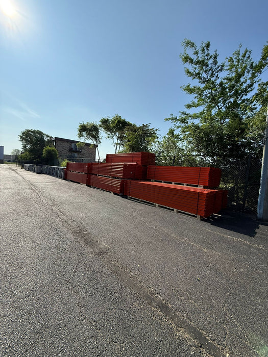 14ft (168" x 6") Length Tear Drop Pallet Rack Beams Industrial Warehouses Heavy Duty Beams GENTLY USED