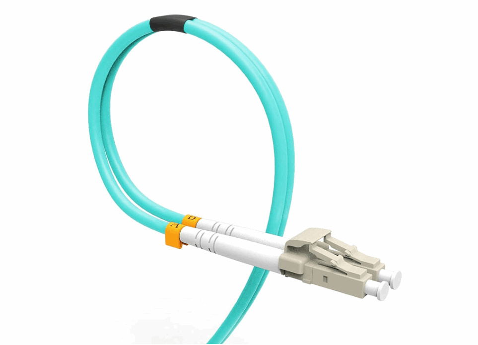 15M Fiber Patch Cable, 10G Gigabit Fiber Optic Cables with LC to LC Multimode OM3 Duplex 50/125 OFNP