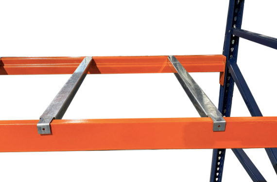 42"D Pallet Rack Flanged Cross Bar , Galvanized Steel - GENTLY USED