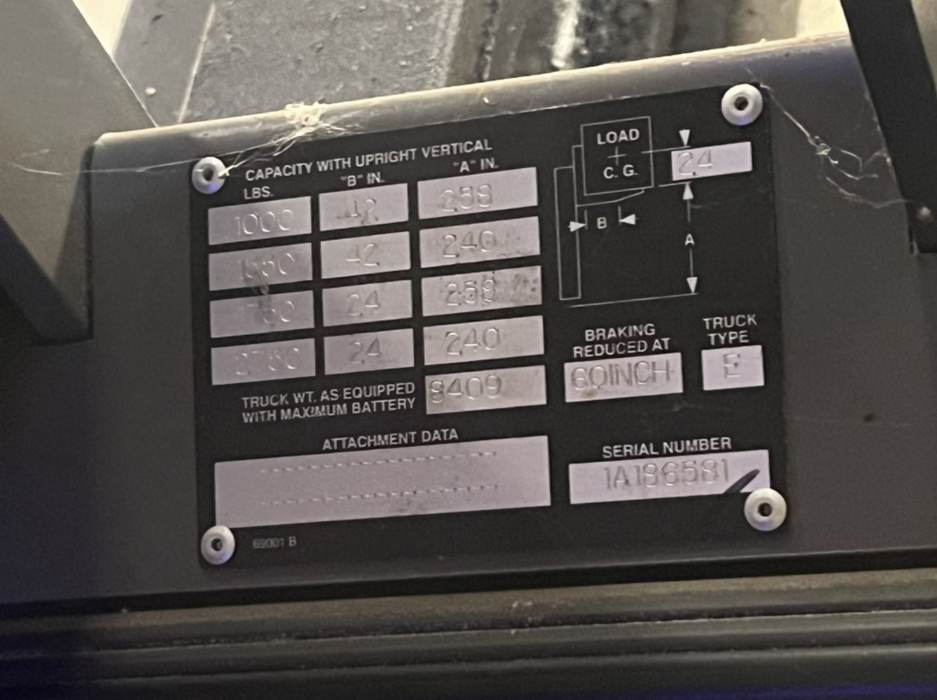 Crown SP3200 Electric Stand-Up Order Picker Forklift, CAP# 3,000lbs