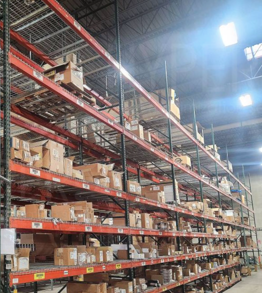 22ft (264") x 42" Tear Drop Style Uprights, USED