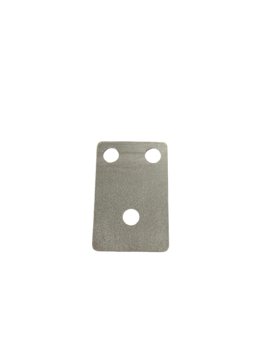(10) Upright Steel Footplates - 4 1/2" x 3" x 1/8" , 3-Hole Rounded Corners, .125 A36 Steel