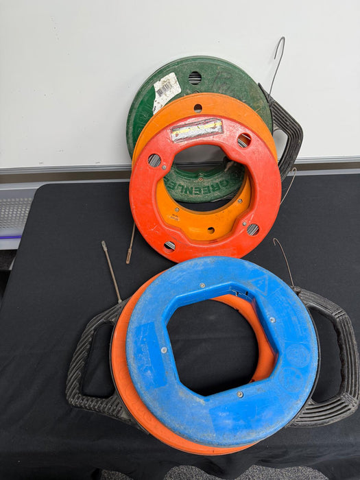 Mixed 50ft-200ft Fishtape Hook Rolls, Bundle of 5