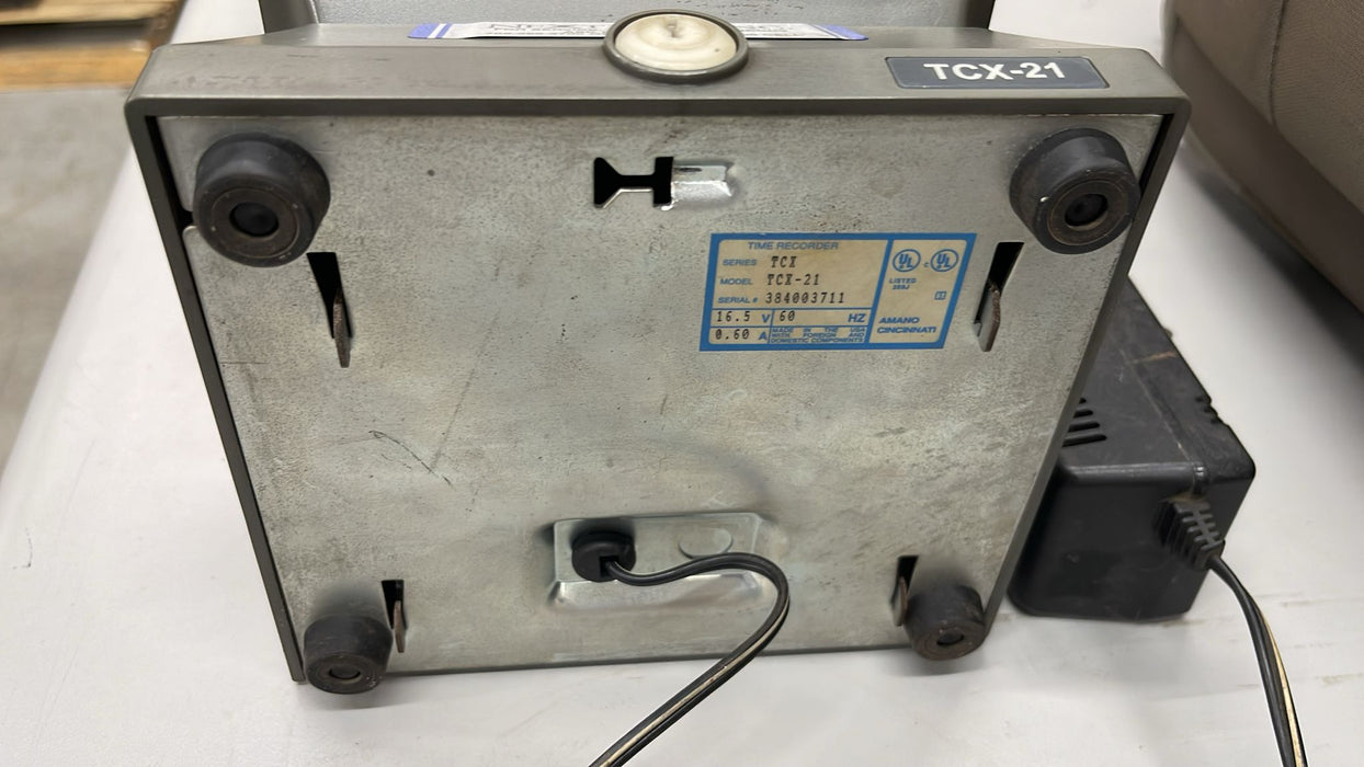 Amano TCX-21 Electronic Digital Time Clock