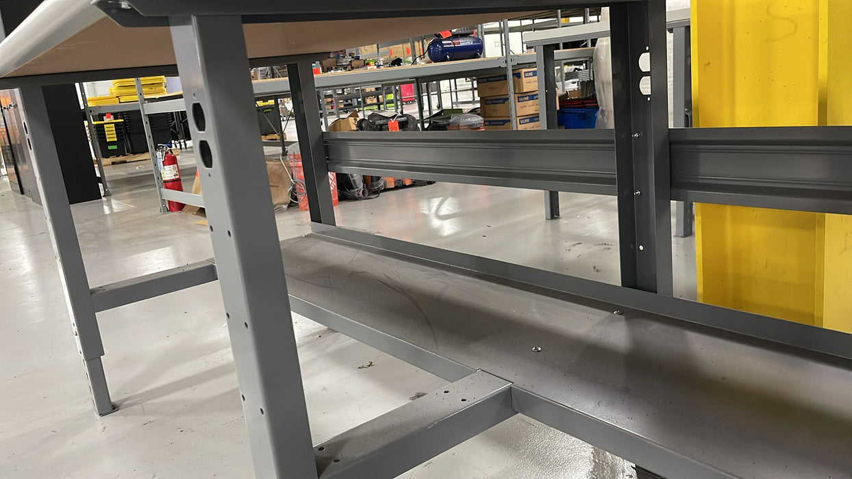 96" x 36" Steel Workbench Packing Table Laminated Table For Warehouse/Garage/Workshop