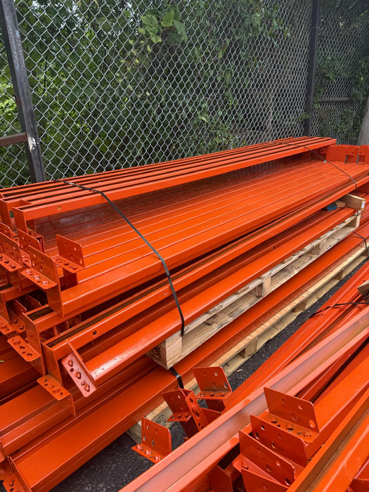 Teardrop Pallet Racking Backstop Beam, USED