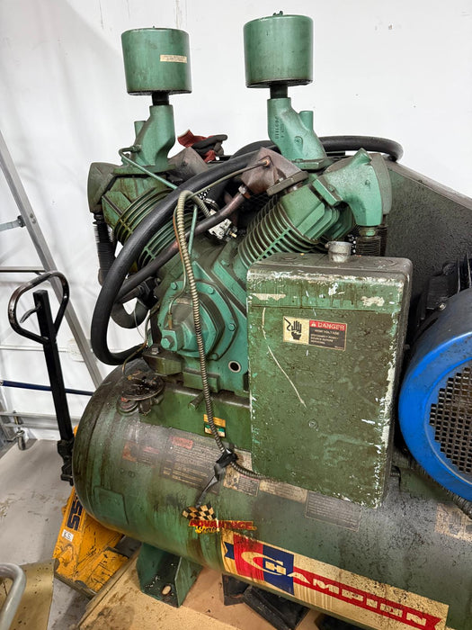 Champion HRA25-12 Horizontal Air Compressor 64" x 30" x 64", 120 GAL , Used