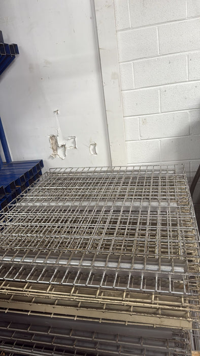 42"D x 46"L Waterfall Wire Decking – Used Pallet Rack Shelf Mesh Panel