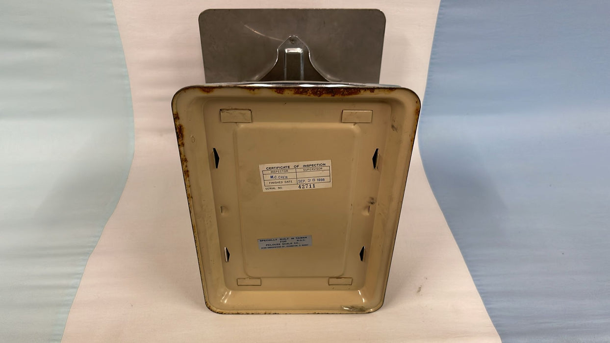 Vintage Antique Scale Pelouze Model 840 Tabletop Scale Temperature Compensated 0 to 40Lbs. Scale