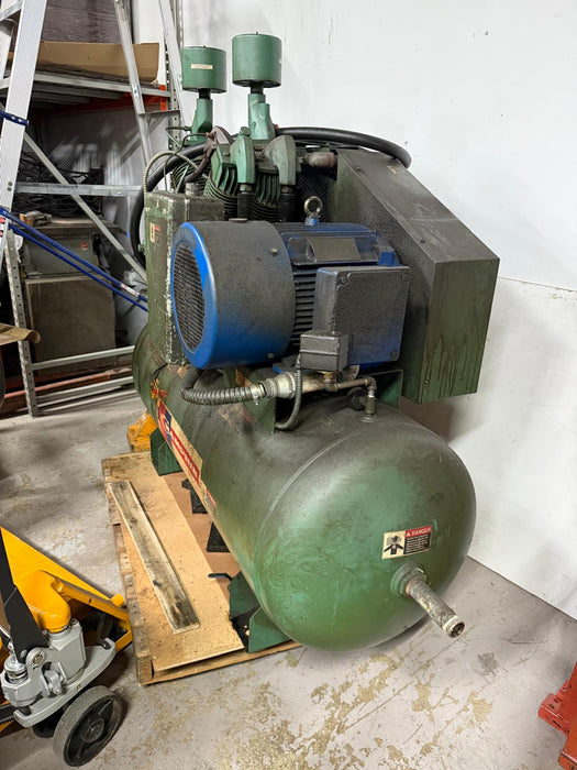 Champion HRA25-12 Horizontal Air Compressor 64" x 30" x 64", 120 GAL , Used