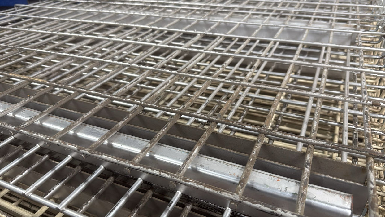 42"D x 46"L Waterfall Wire Decking – Used Pallet Rack Shelf Mesh Panel