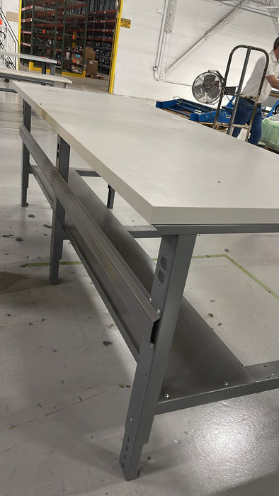 96" x 36" Steel Workbench Packing Table Laminated Table For Warehouse/Garage/Workshop