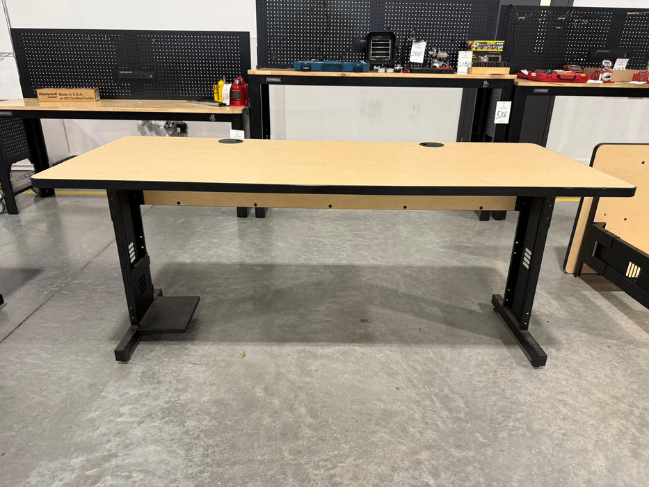 Kendall Howard Training Laminate Table, Adjustable Height, 72" x 30" , Pre-Owned