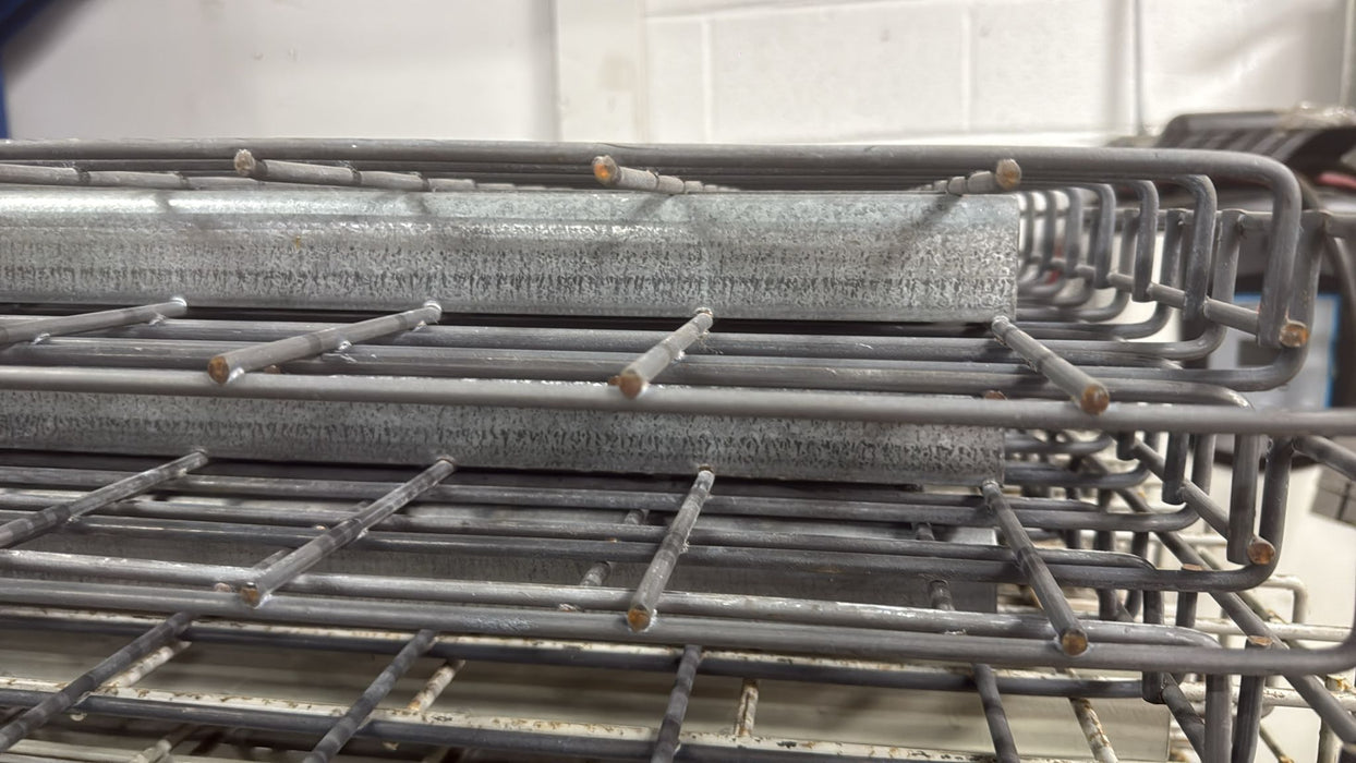 36"D x 46"L Waterfall Wire Decking – Used Pallet Rack Shelf Mesh Panel